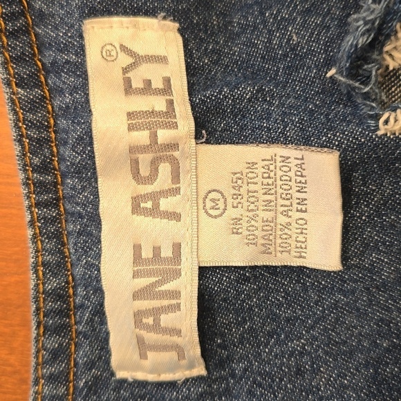 Vtg 90s Jane Ashley Denim Jumper Dress - Picture 8 of 10